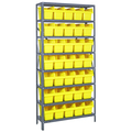 Quantum Storage Systems Store-Max 8" Shelf Bin Steel Shelving Systems 1275-SB802YL